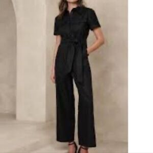 Banana Republic Black Wide-Leg Jumpsuit